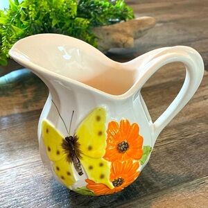 VINTAGE ENESCO Butterfly Creamer Small Butterfly Pitcher